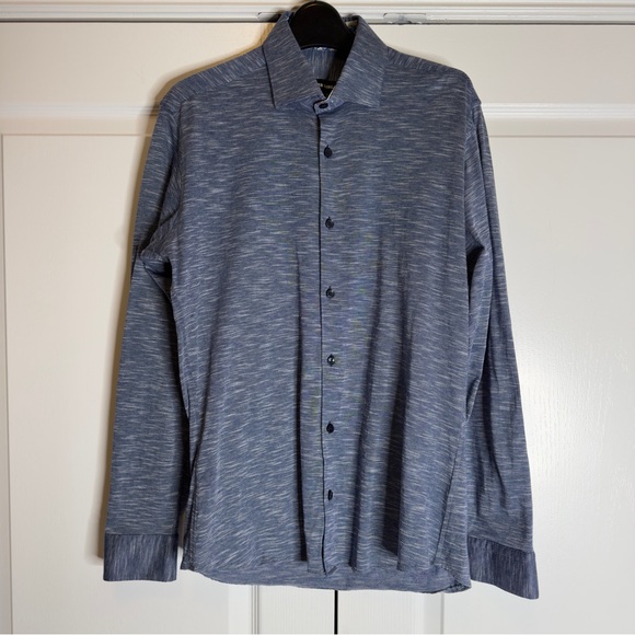 Jared Lang Other - Jared Lang Men's Blue‎ Long Sleeve Button-Up Shirt Size Small